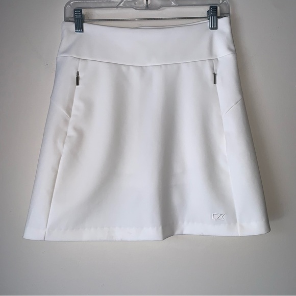 CUTTER & Buck Moisture Wicking 50+UPF Pacific Pull-On Skort Golf Tennis Skirt - Picture 1 of 10